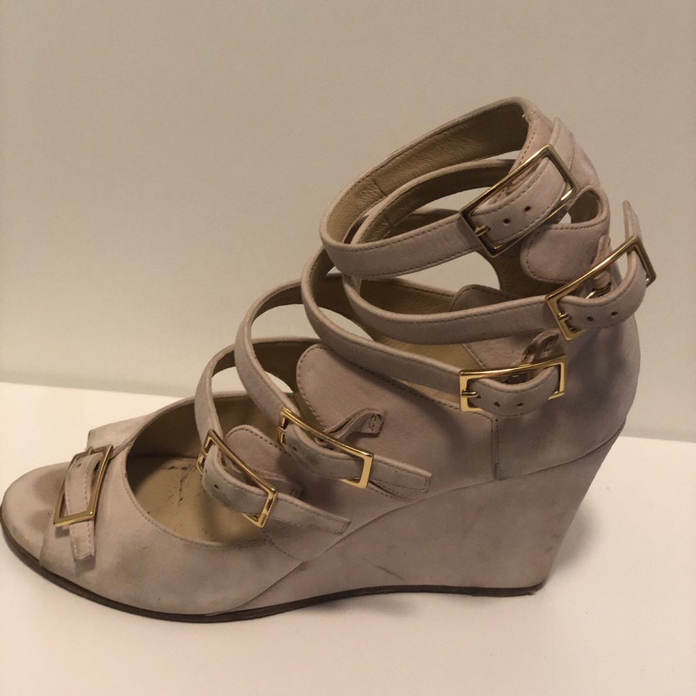 Chloe buckle up wedge sandal